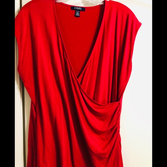 Chaps Tops - ****SOLD*****Chaps Coral/Red shirt
